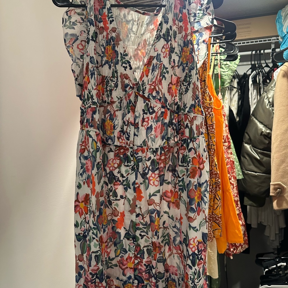 Anthropologie floral dress size 1X. Dress up or down!